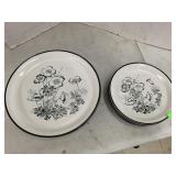 Vntg 1981 Stoneware Plates