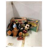 Mickey Doll, Crayons, Lunchbox, etc.