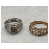 2 Rings - marked 925 - see pics