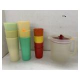 Tupperware Pitcher and Cups