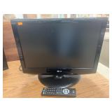 LG TV with Remote, 19 inch - Works