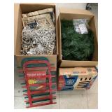 2 Boxes of Christmas Lights and Misc Decor
