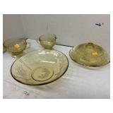 Federal Yelliw Depression Glass Lot