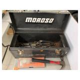 Toolbox with Caliper, Wrenches and Misc