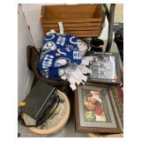 Group of Colts Blanket, Pencil Sharpener, Vase,