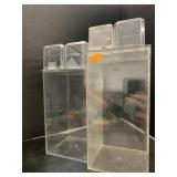 Plastic display cases, See pictures for defects
