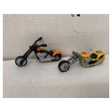 2cnt Plastic WP Choppers Motorcycle Toys