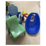 Kids Plastic Chairs and Bike