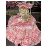 Vntg working Music Box Doll