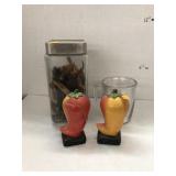 Salt & Pepper Shaker, Mug, Dried Peppers
