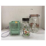 Arc jar, solar qt. Jar& Life is Beautiful lamp