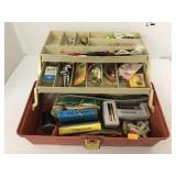 Tackle box with Fishing lures and more