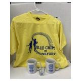 Blue Chips in Frankfort T-shirt, coffee mugs, and