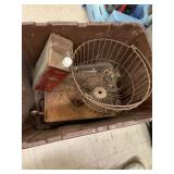 Metal Basket, Empty Can, Misc
