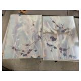 Wildflower Pictures, Signed, Glass Cracked