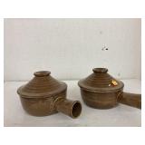 Set of Ceramic stoneware soup crocks
