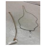 Jewelry - 2 Necklaces - marked 925 / Sterling -