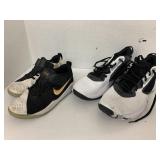 2 Pair Shoes, Nike sz 1.5, under armour sz 8.5