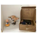 Boyds Bear, Cougar Figure, Pig Music Box (broke)