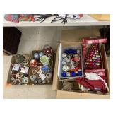 Christmas decor, towels, and ornaments