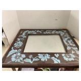 Framed mirror  22 x 24 in