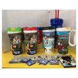 Disney cups and magnets