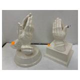 2 Ceramic Praying Hands