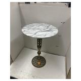 Brass Base w/ Marble Top Table