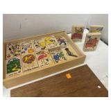 Vintage Wooden Blocks Set