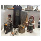 Group Lot - Clock (needs repair) & Misc