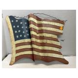 Metal American Flag