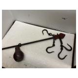 Antique Cast Iron Hanging Balance Scale
