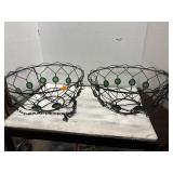 2 Hanging Wire Baskets