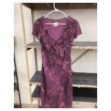 Ruffled purple dress