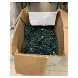 Large box of Christmas lights untested