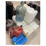 Gas Cans, kerosene Can, Misc Containers Lot