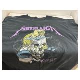 Metallica Damaged Justice 1988 Tour Shirt size