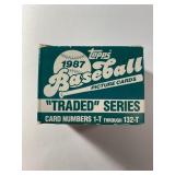 1987 Topps Baseball Card Traded Set