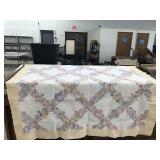 Quilt some stains, Hand quilted