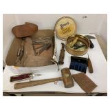Misc flat, Leather and tools