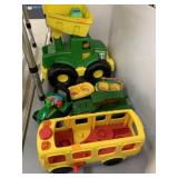 John Deere Tractor Toys and Bus