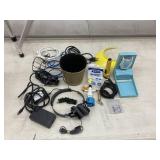 Razor, Nintendo DS cartridge, plugs, adapters,