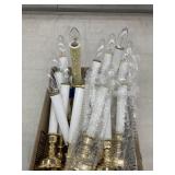 1- electric candle and 18 battery candles
