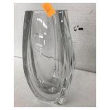 3 Sided Vase, Baccarat France Crystal Bouton