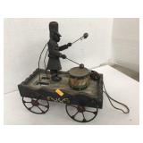 Vntg pull toy drummer, needs Repaired