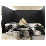 Pressure Cookers, Thermos, Bowls, tray