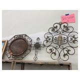 3 metal wall hangings