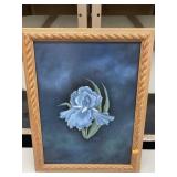 Framed, signed painting (Sue Harker) 14 x 17 in