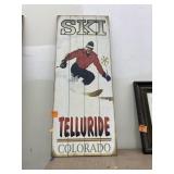 Telluride Ski sign (14 x 36)