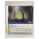 Optimus Titanium stereo headphones